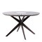Armen Living Sachi and Brighton 5 Piece Dining Set in Dark Eucalyptus Wood with Gray Rope 840254332409 - alternate 2
